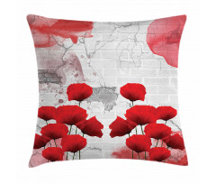 Blossoming Rural Field Pillow Cover