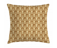 Art Deco Primitive Flower Pillow Cover