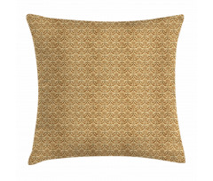 Curvy Leaves Daisies Pillow Cover