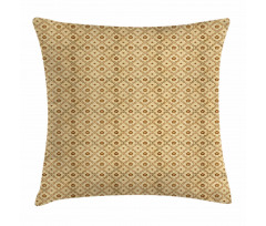 Diamond Form Curvy Leaves Pillow Cover