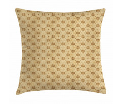 Doodle Tulips Daisies Pillow Cover