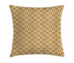 Repeating Circles Petals Pillow Cover