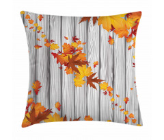 Fall Maple Leafs Tree Pillow Cover