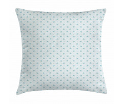 Forget Me Not Flowers Retro Pillow Cover