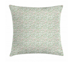 Fresh Foliage Flower Blooms Pillow Cover