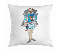 Rococo Aristocrat Man Pillow Cover