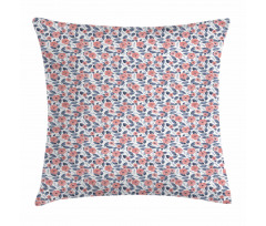 Retro Revival Flourish Pillow Cover