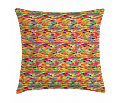 Abstract Leaf Like Shapes Pillow Cover