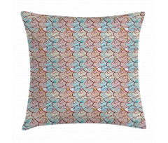Soft Colored Tangled Lines Pillow Cover