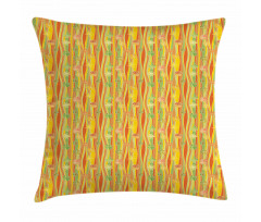Colorful Skew Vertical Waves Pillow Cover