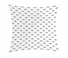 Fish Pattern with Lines Pillow Cover