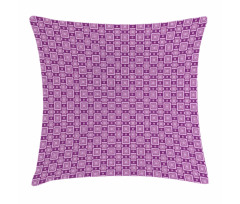 Retro Geometric Tile Pillow Cover