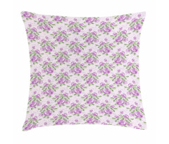 Shabby Rose Blossoms Pillow Cover