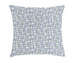 Spring Herbal Grid Pillow Cover