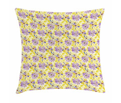 Nostalgic Spring Flowers Pillow Cover