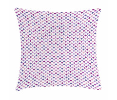 Diagonal Squares Mesh Pillow Cover