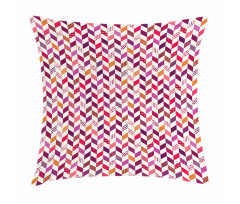 Colorful Herringbone Pillow Cover