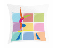 Abstract Athlete Pillow Cover