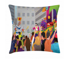 People in Festival Pillow Cover