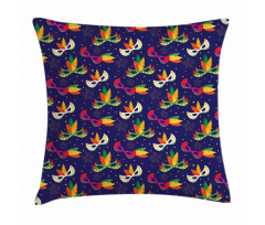 Carnival Masks Pillow Cover