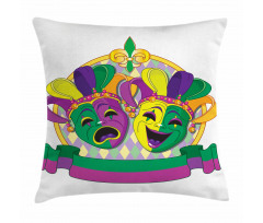 Comedy and Tragedy Pillow Cover