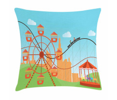 Flat Art Colorful Pillow Cover
