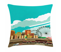 Downtown Panaroma Pillow Cover