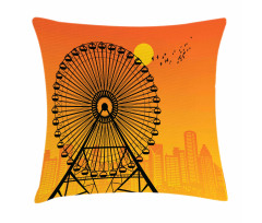 Cityscape Sunset Pillow Cover