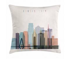 Missouri Landmarks Pillow Cover