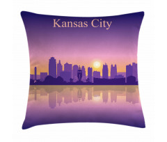 Downtown Cityscape Pillow Cover