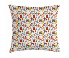 Woodland Animals Pillow Cover