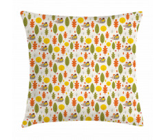 Baby Hedgehog Trees Pillow Cover
