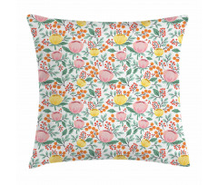Rowan Berry Poppy Spring Pillow Cover