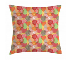Jumbled Summer Fruits Pillow Cover