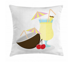 Pina Colada Cocktail Pillow Cover