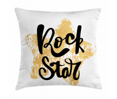 Rock Star Words Pillow Cover