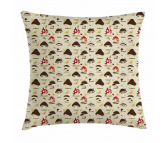 Wild Forest Bees Dots Pillow Cover
