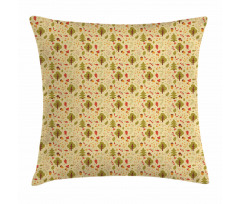 Woodland Animals Foliage Pillow Cover