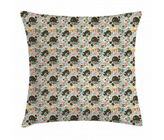 Birds Berries Pillow Cover