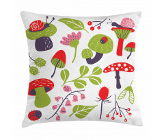 Forest Thistle Lilies Pillow Cover