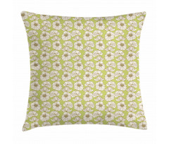 Vintage Blooming Flower Pillow Cover