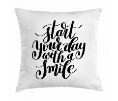 Positive Thoughts Sign Pillow Cover