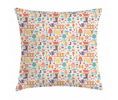 Botany Equipment Pattern Pillow Cover