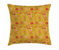 Heart Shapes Foliage Pillow Cover