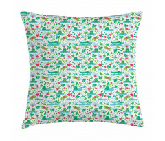 Tropical Animals Pattern Pillow Cover