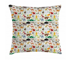 Leopard Bison Camel Pillow Cover