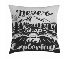Road to the Mountains Pillow Cover