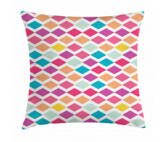 Rhombus Shapes Mosaic Pillow Cover