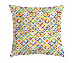 Rainbow Mosaic Tiles Pillow Cover