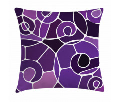 Purple Shaded Spirals Pillow Cover
